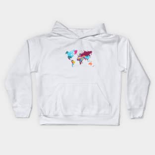 world map Kids Hoodie